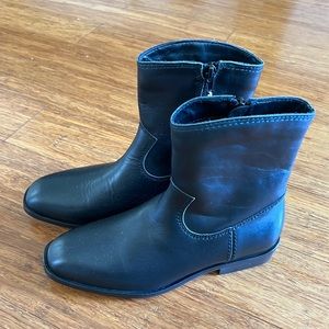 Girls Zara leather ankle boots
